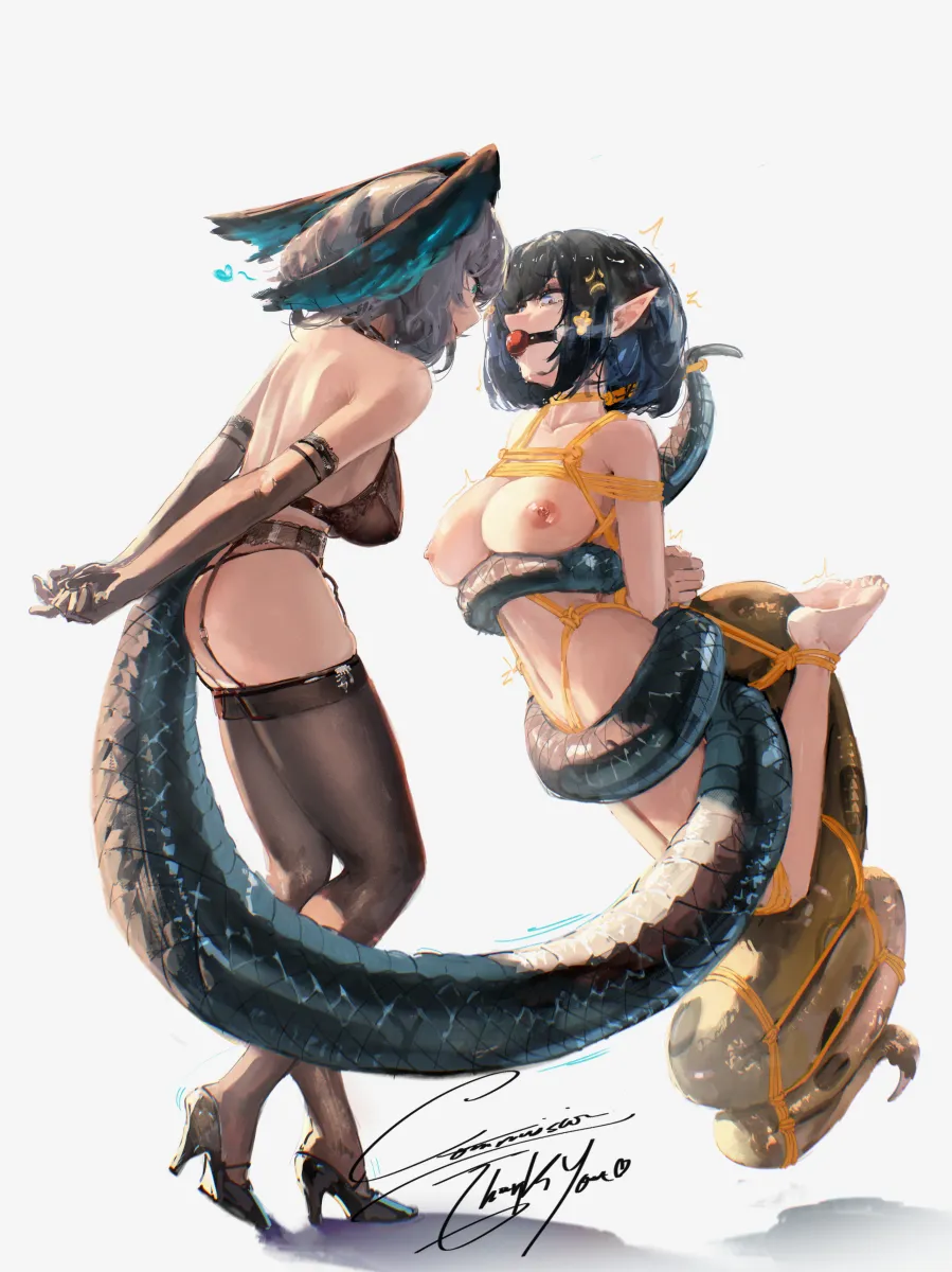 Ho'olheyak (Arknights), Eunectes (Arknights) by Gandy (Gan3E46)