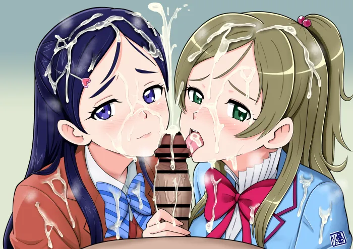 Yukishiro Honoka, Minamino Kanade by Bakusai