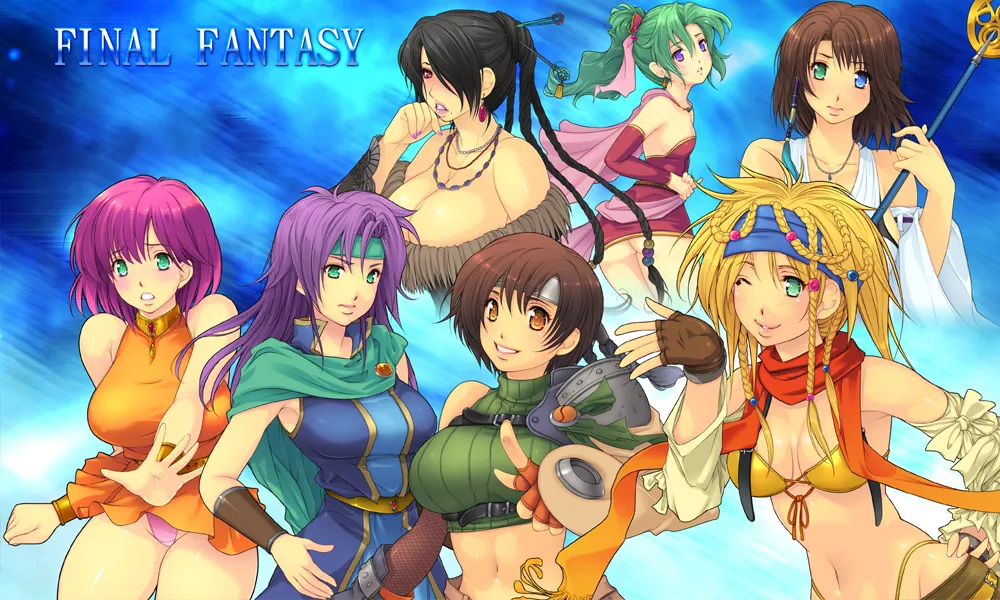 Yuffie Kisaragi, Terra Branford by Yoko Juusuke