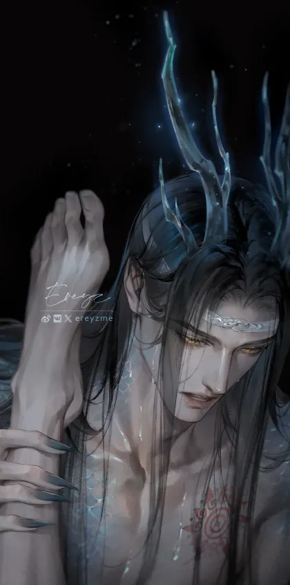 Wei Wuxian, Lan Wangji by Ereyz