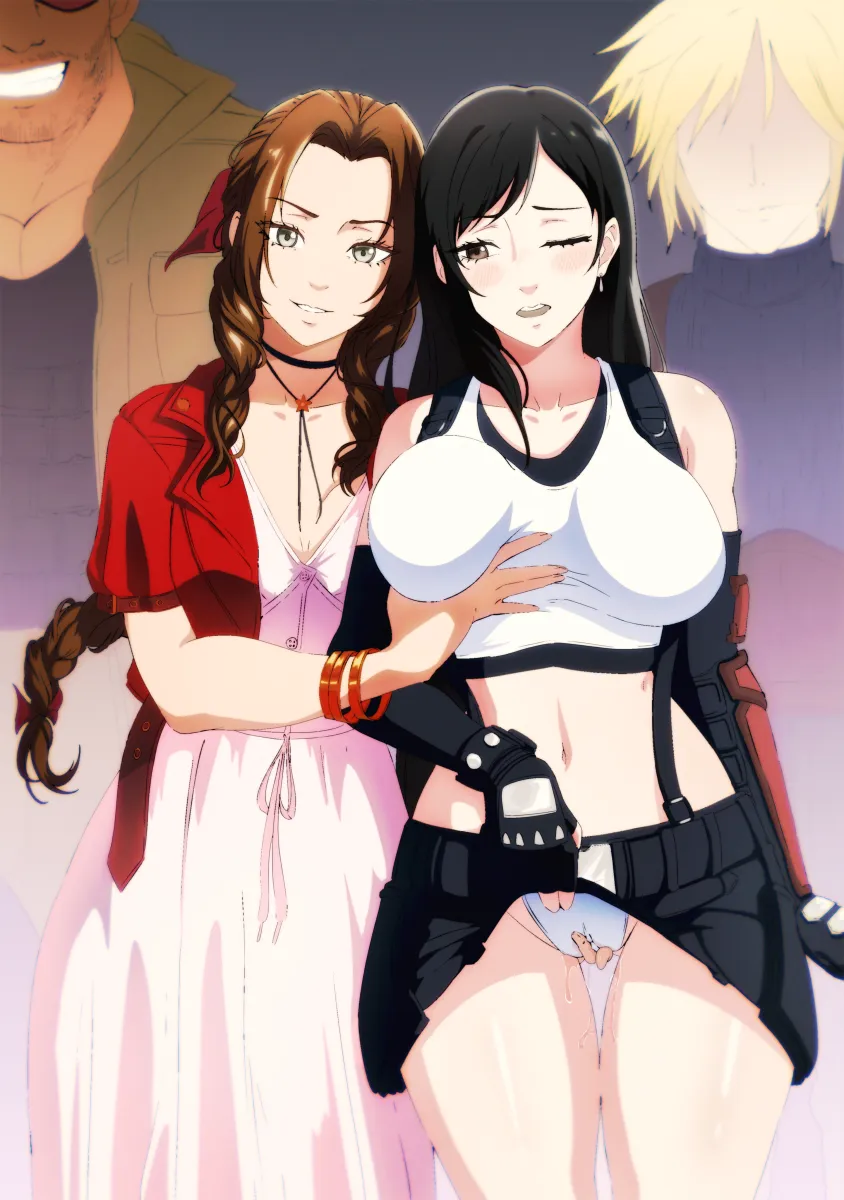 Tifa Lockhart, Cloud Strife by Akobeul