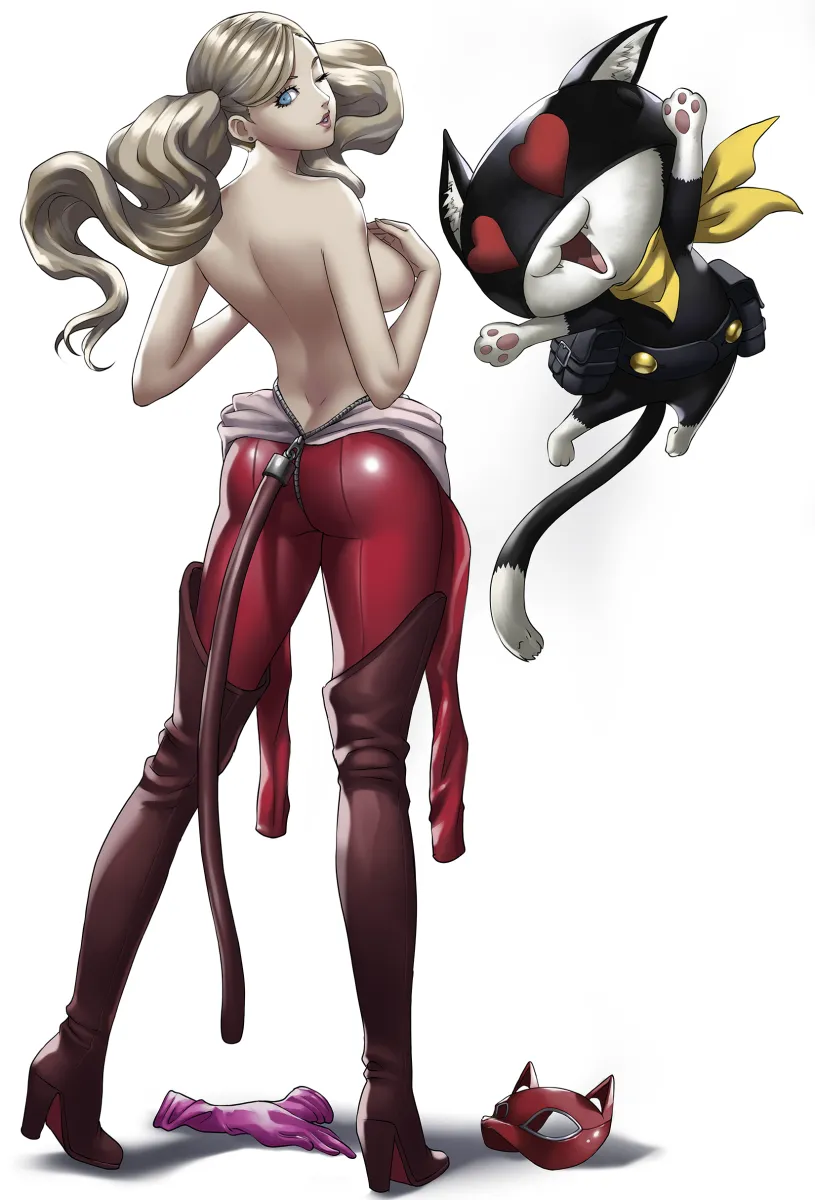 Takamaki Ann, Morgana (Persona 5) by Rondeu
