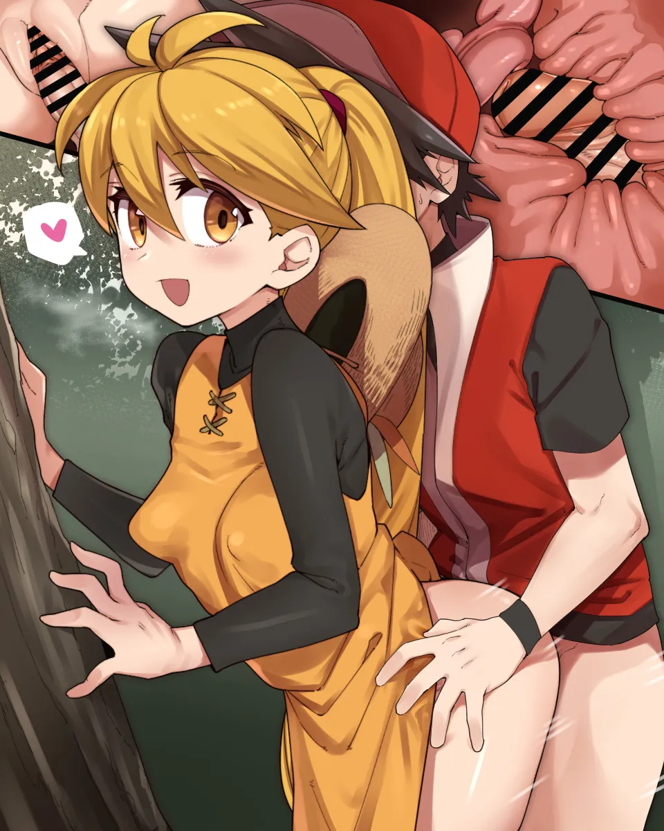 Red (Pokemon), Yellow (Pokemon) by Georugu13