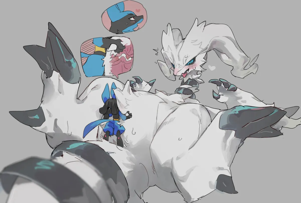 Lucario, Reshiram by Ramssa