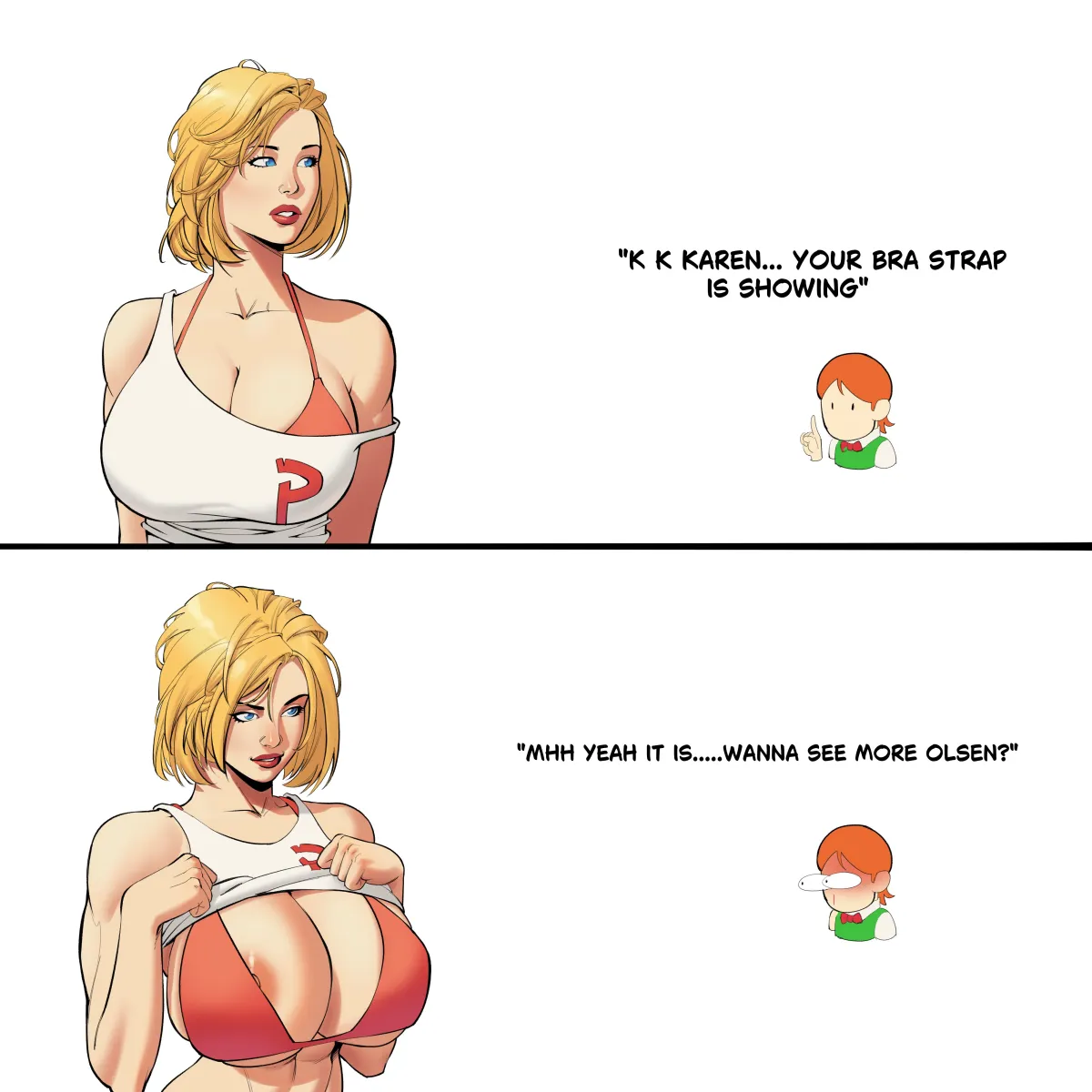 Power Girl, Jimmy Olsen by Muukitta