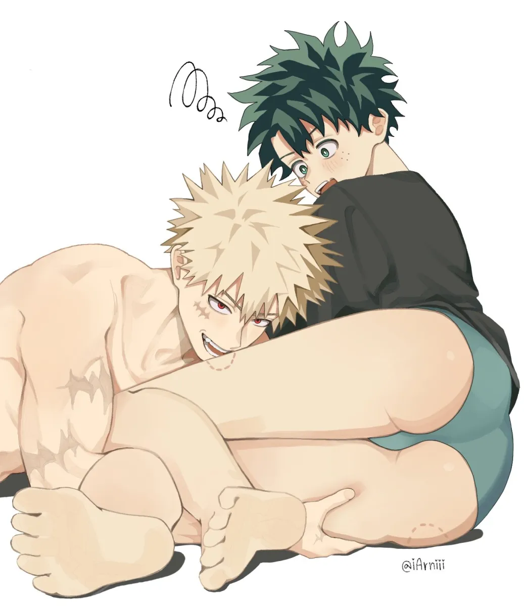 Midoriya Izuku, Bakugou Katsuki by Iarniii