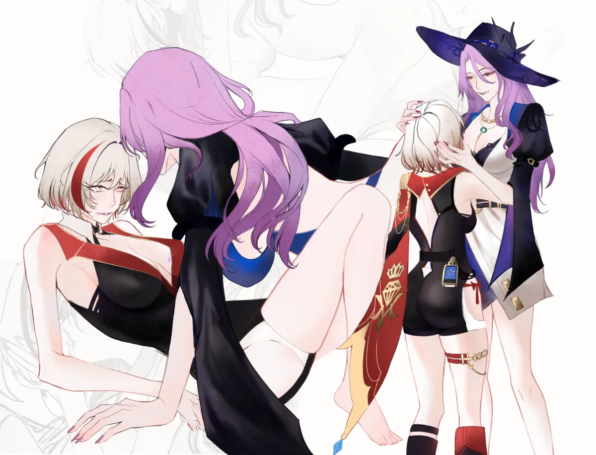 Topaz (Honkai: Star Rail), Jade (Honkai: Star Rail) by Iceyugay