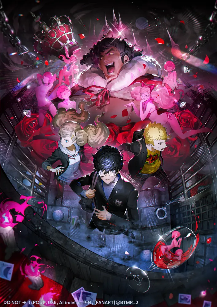 Amamiya Ren, Takamaki Ann by Btmr Game