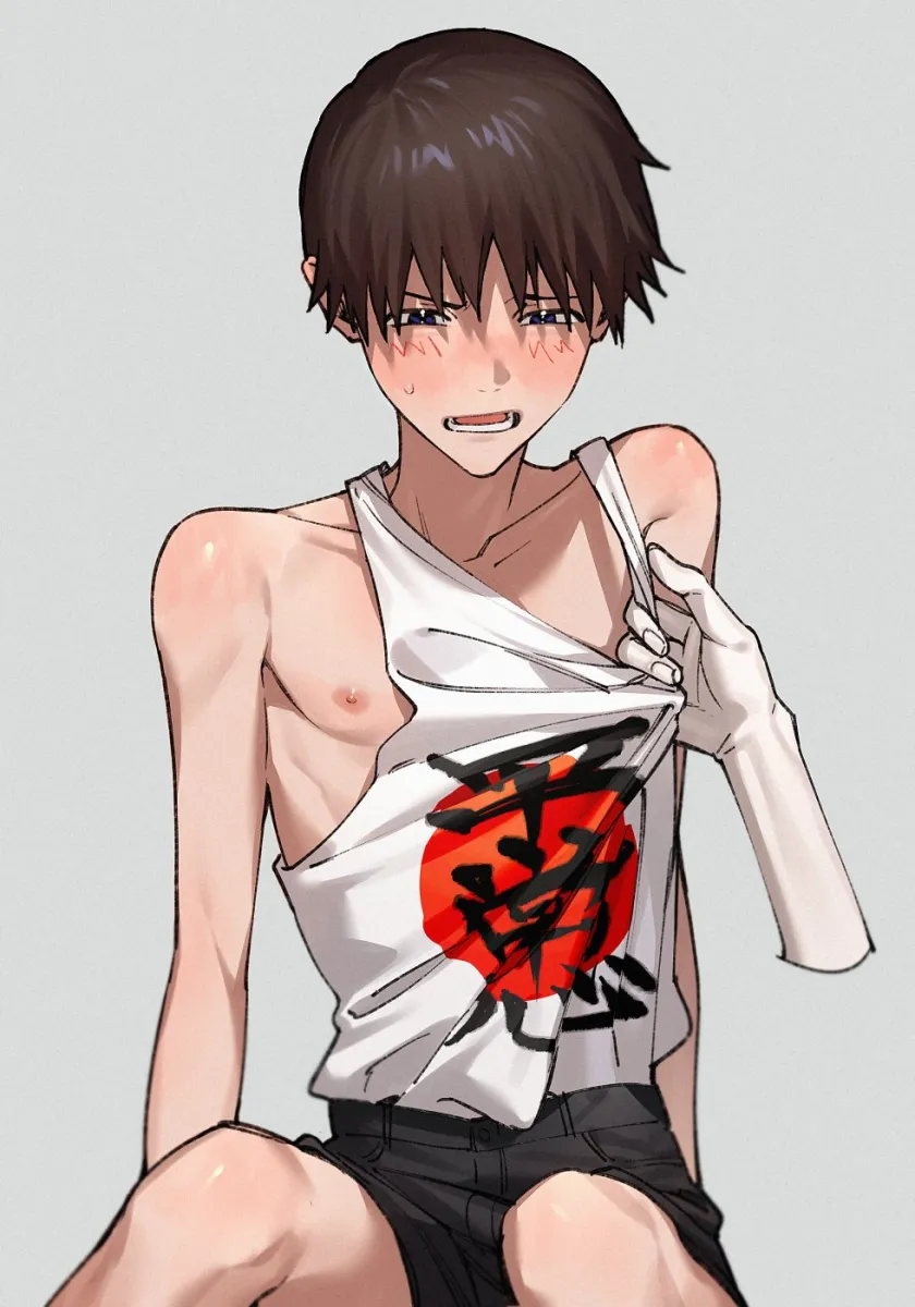 Ikari Shinji, Nagisa Kaworu by Himo (Himodayoo)