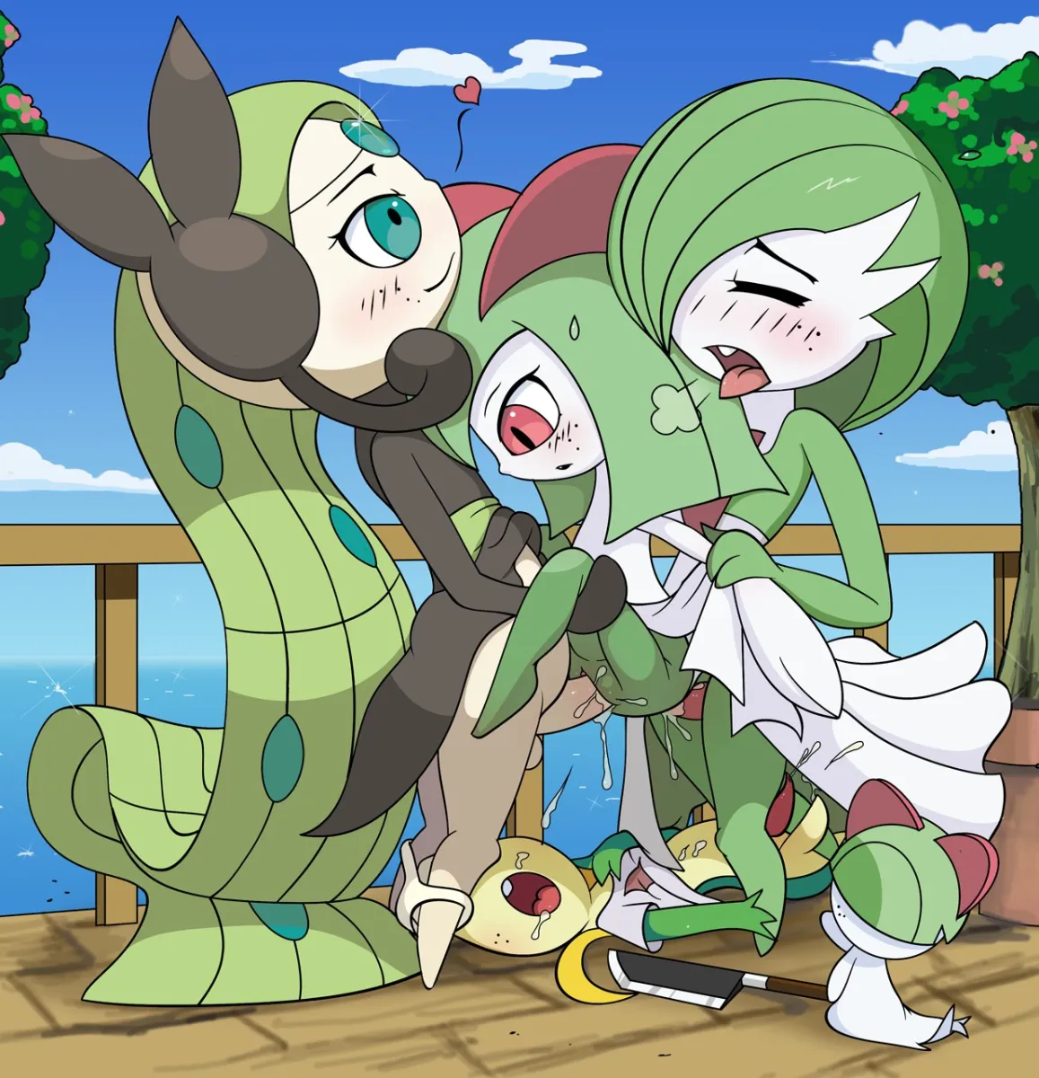 Gardevoir, Kirlia by Tricksta