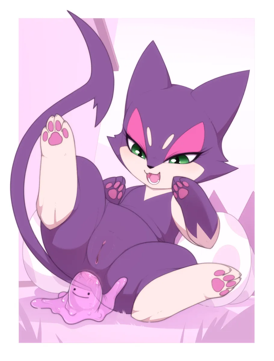 Ditto, Purrloin by Kekitopu