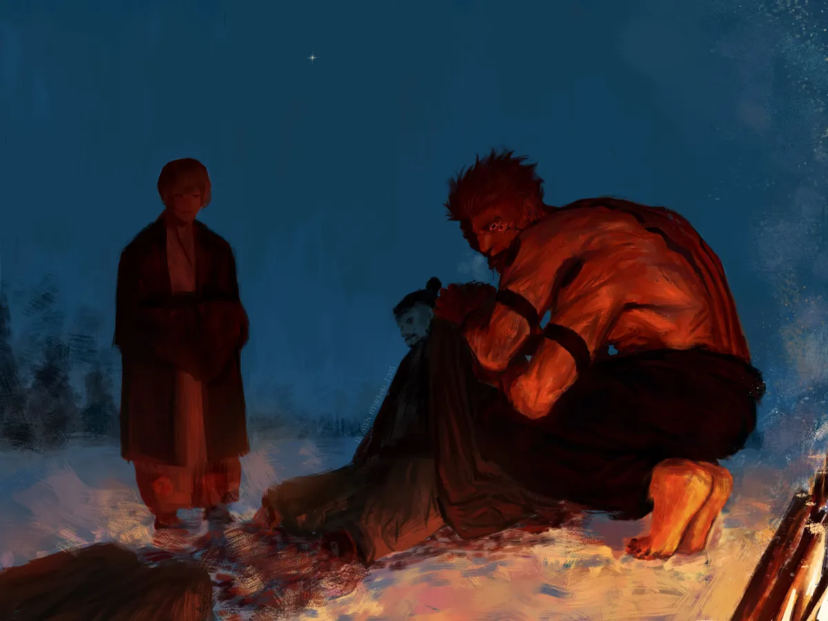 Ryoumen Sukuna (Jujutsu Kaisen), Uraume (Jujutsu Kaisen) by Keki 1205