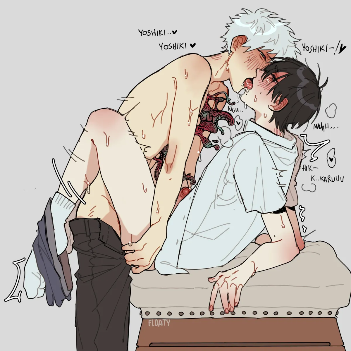 Indou Hikaru, Tsujinaka Yoshiki by Floatyart
