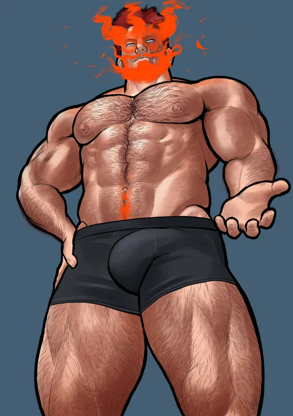 Endeavor (Boku No Hero Academia) by Gherod