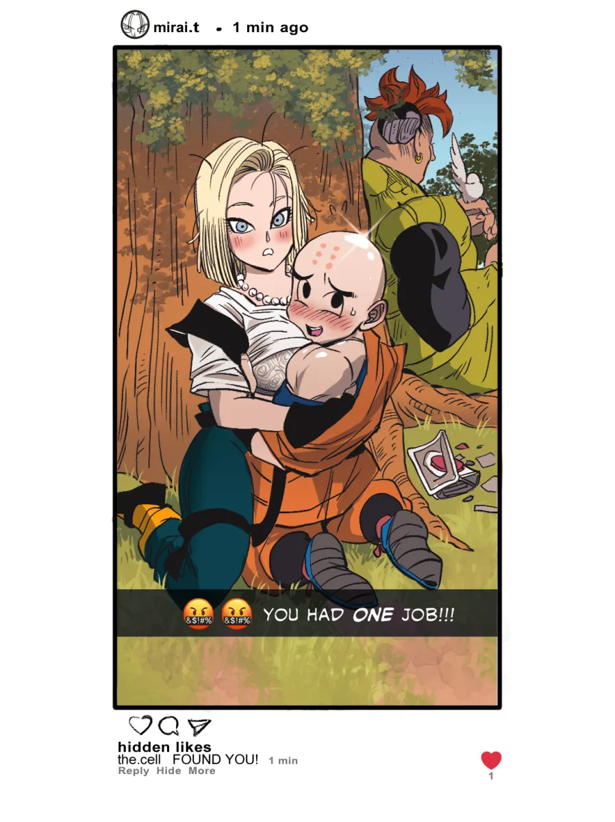 Android 18, Trunks (Dragon Ball) by Amartbee