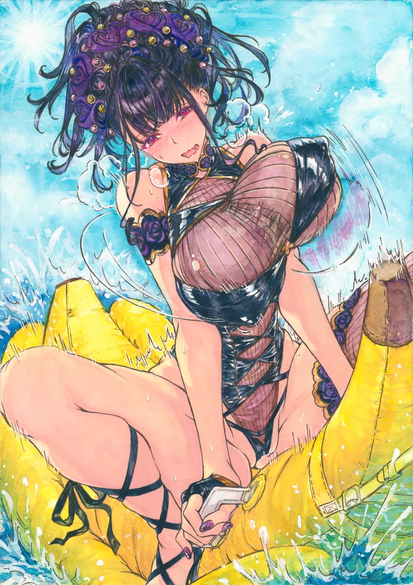 Murasaki Shikibu (Fate), Murasaki Shikibu (Swimsuit Rider) (First Ascension) (Fate) by Chikinan Tarou