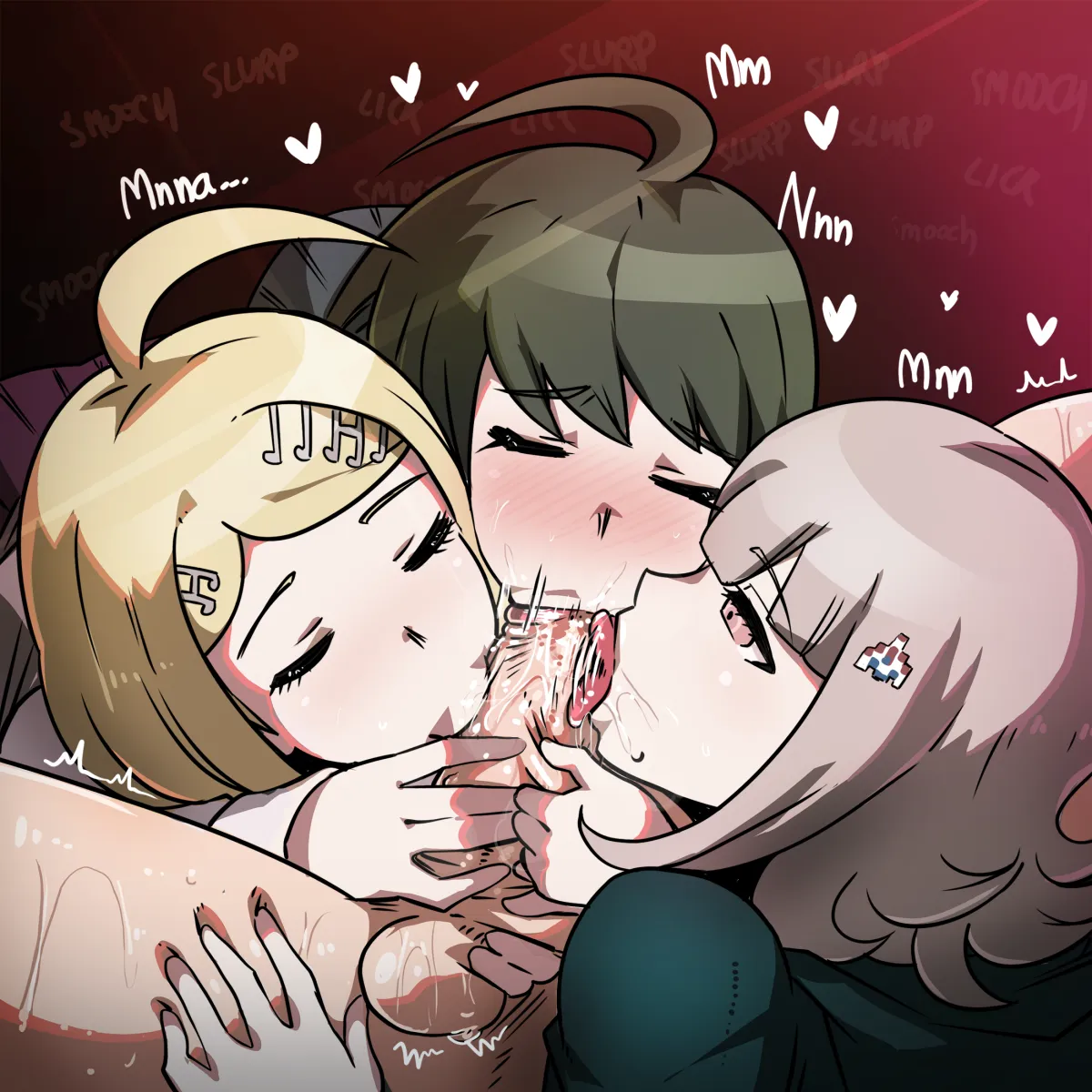 Nanami Chiaki, Akamatsu Kaede by Mosbles (Mosbles7)
