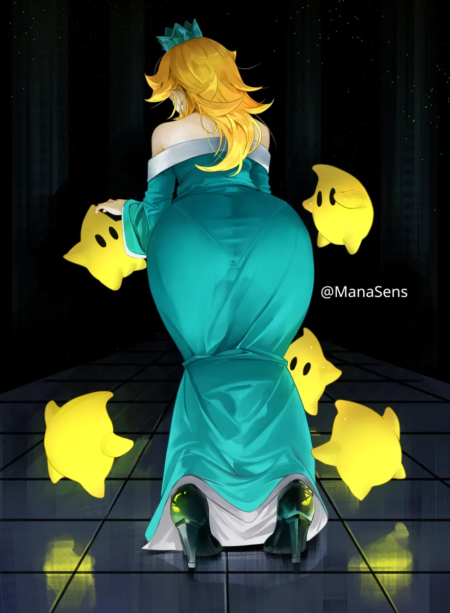 Rosalina, Luma (Mario) by Mana (Manasenshou)