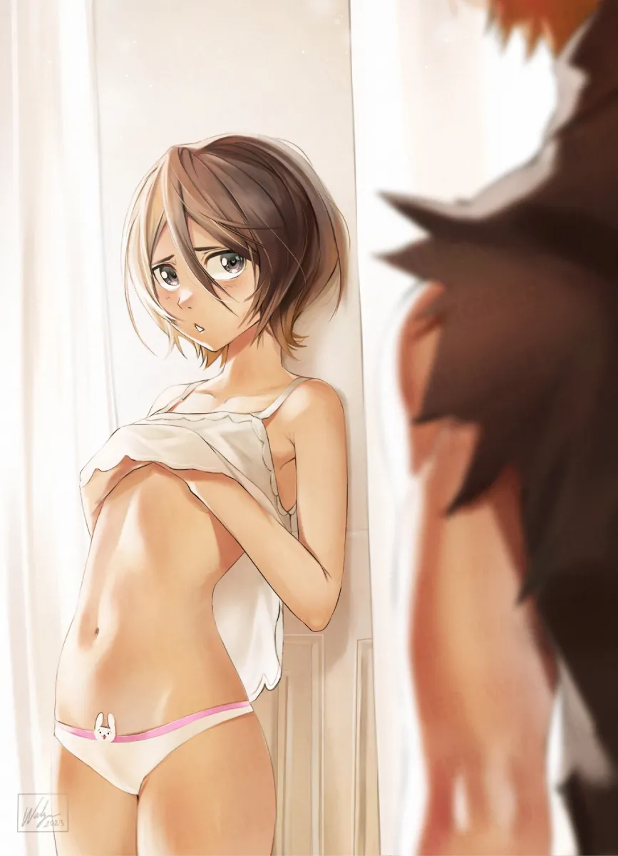 Kuchiki Rukia, Kurosaki Ichigo by Waligner