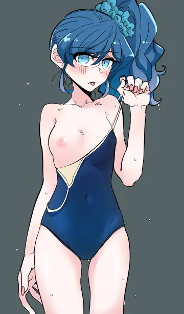 Blue Scrunchie