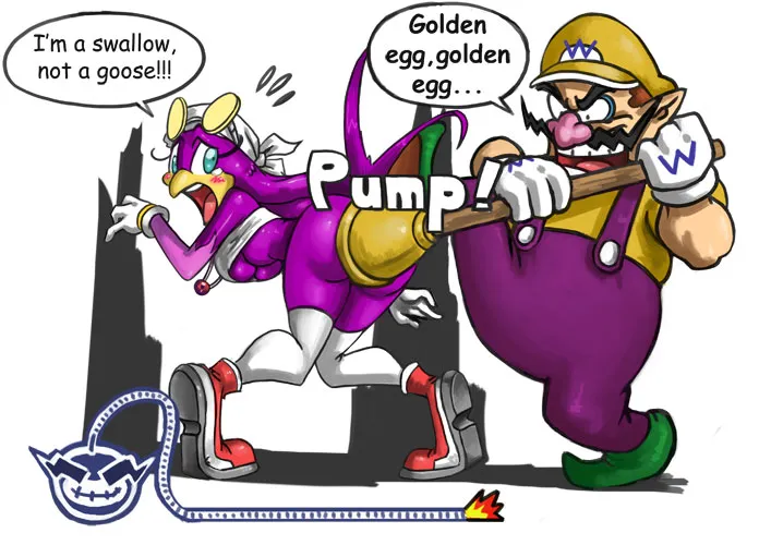 Wario, Wave The Swallow by Bittenhard