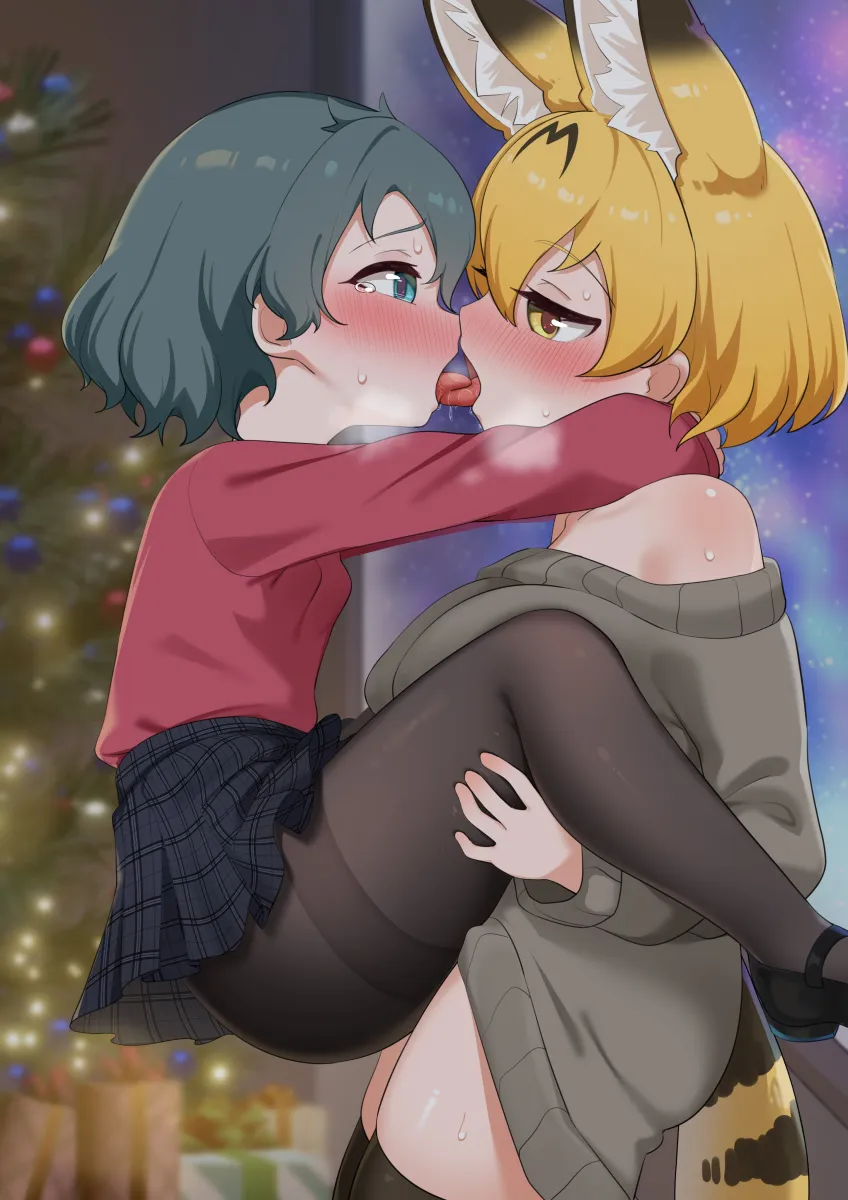 Serval (Kemono Friends), Kaban (Kemono Friends) by Chis (Js60216)
