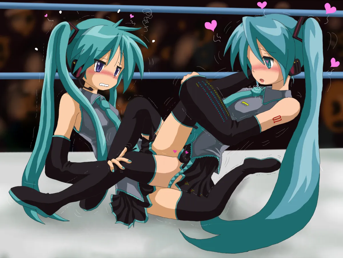 Hatsune Miku, Hiiragi Kagami by Hirondo