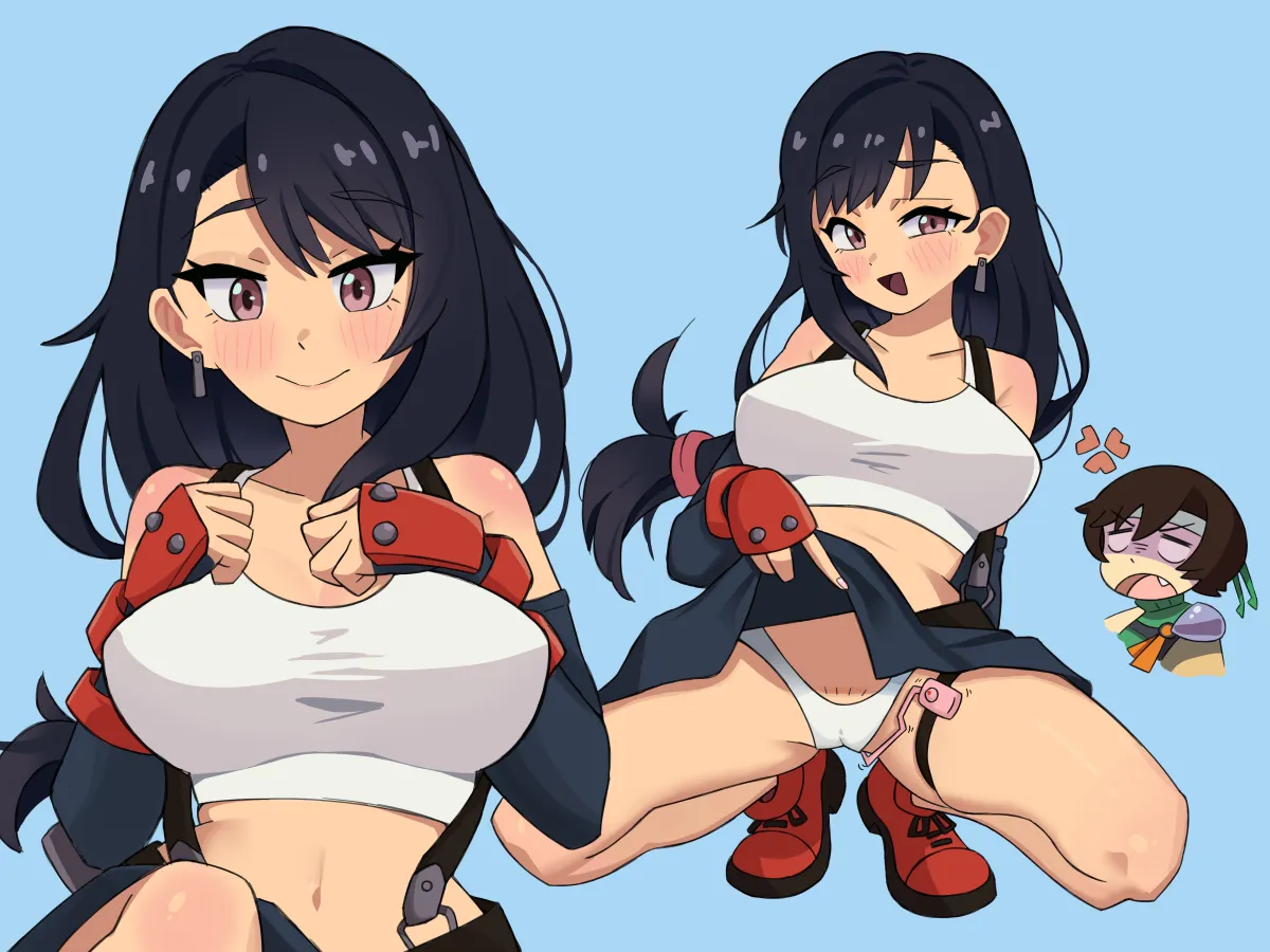 Tifa Lockhart, Yuffie Kisaragi by Bluetotie