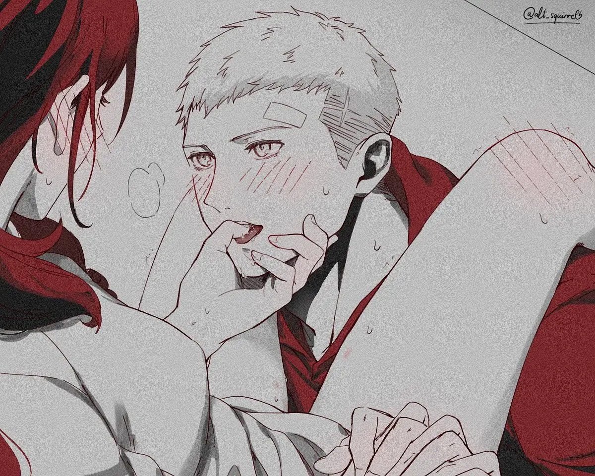 Kirijou Mitsuru, Sanada Akihiko by Soc Nau