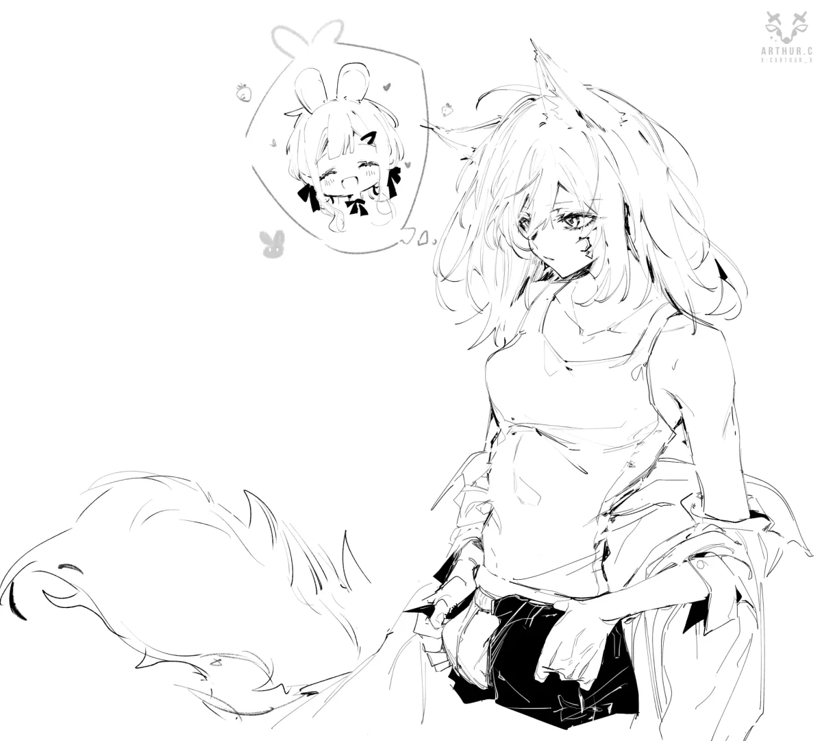 Togawa Sakiko, Misumi Uika by Arthur C