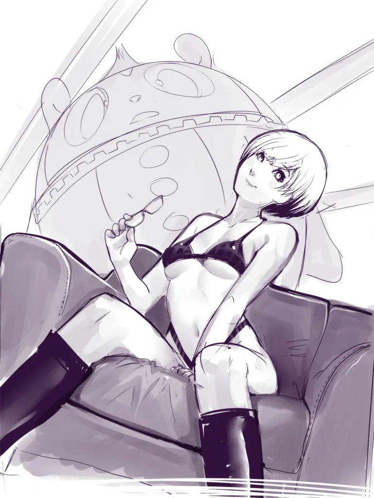 Satonaka Chie, Kuma (Persona 4) by Sho-N-D
