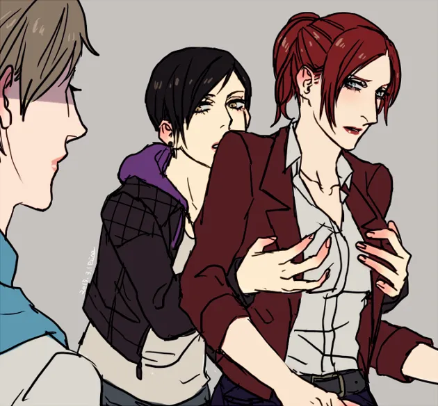 Claire Redfield, Sherry Birkin by Elina Kuroe No Daarin