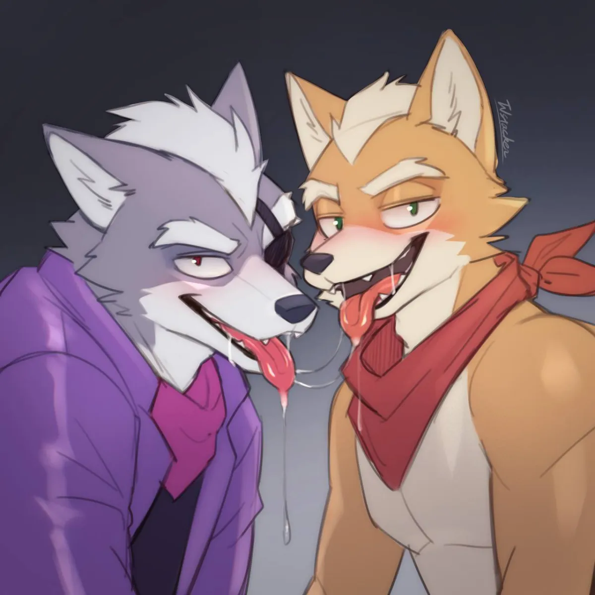 Fox Mccloud, Wolf O'donnell by Twstacker