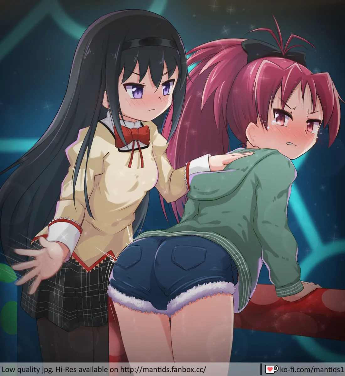 Akemi Homura, Sakura Kyoko by Twintails (Mantids)