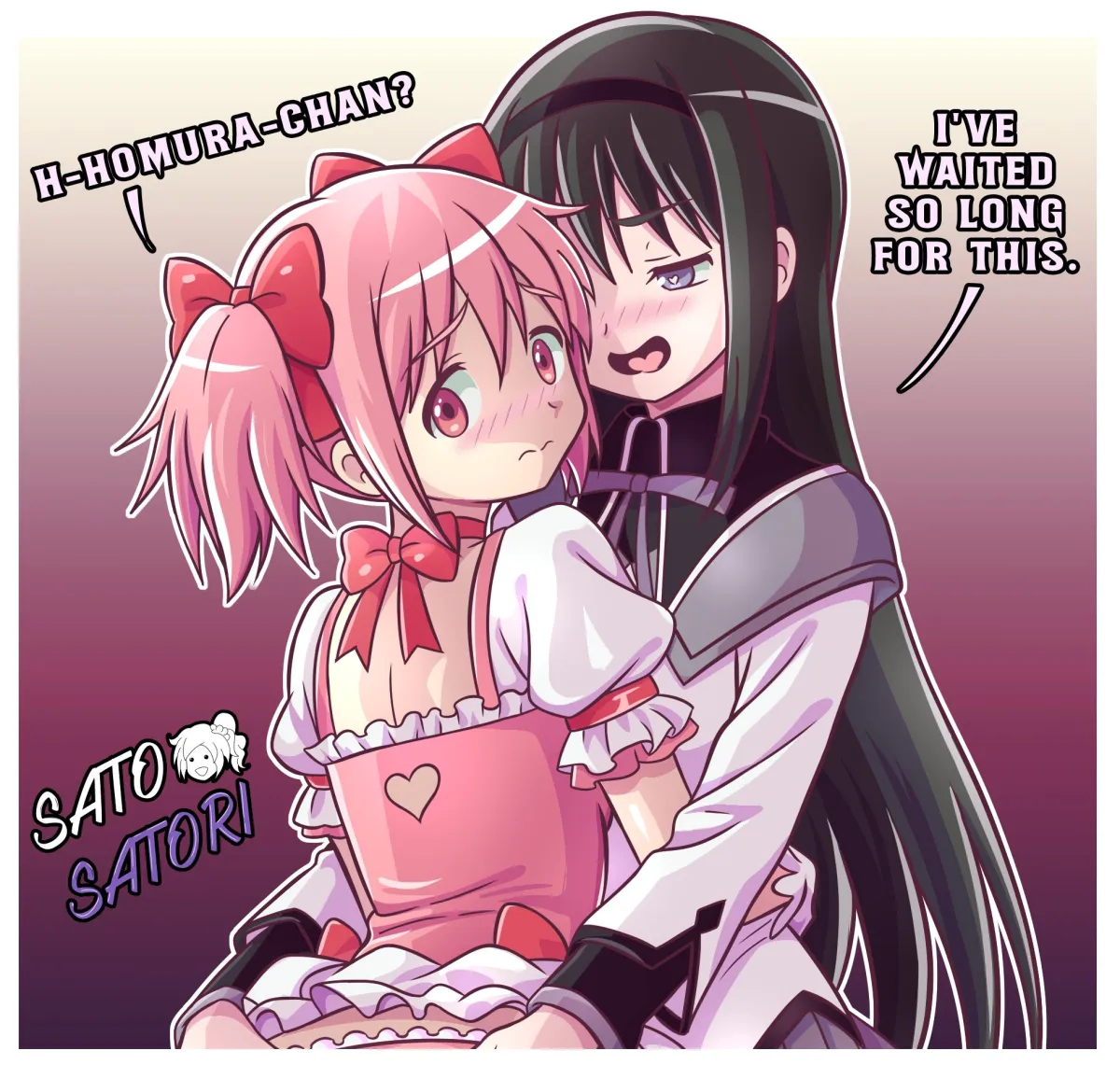 Akemi Homura, Kaname Madoka by Sato Satorix