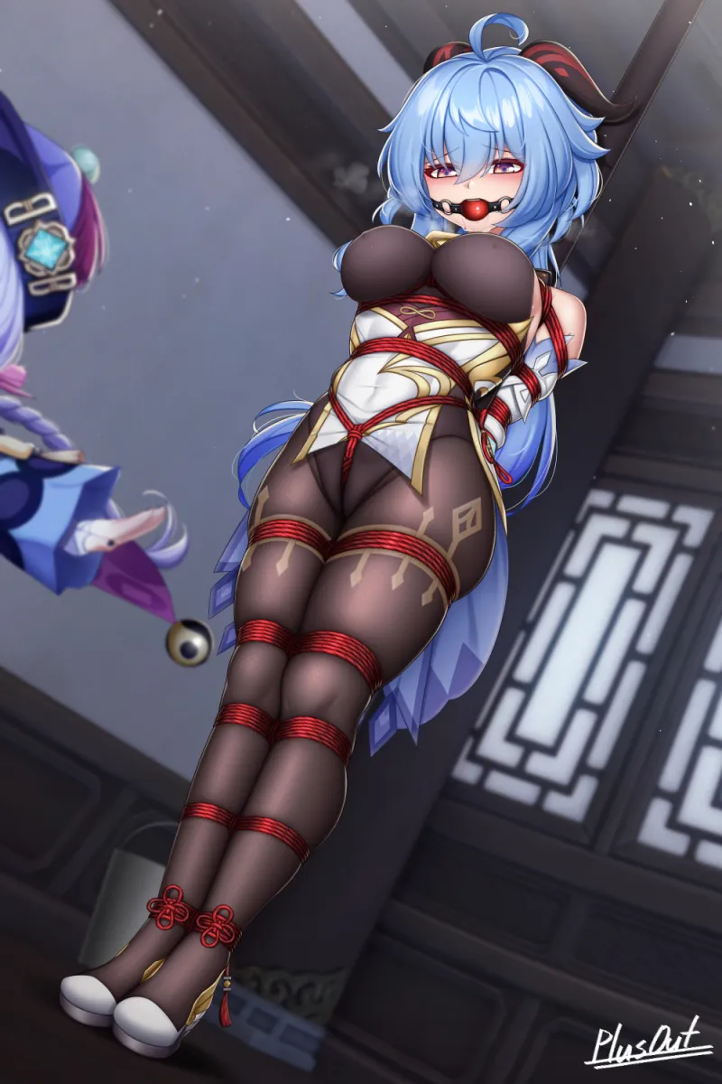 Ganyu (Genshin Impact), Qiqi (Genshin Impact) by Plusout