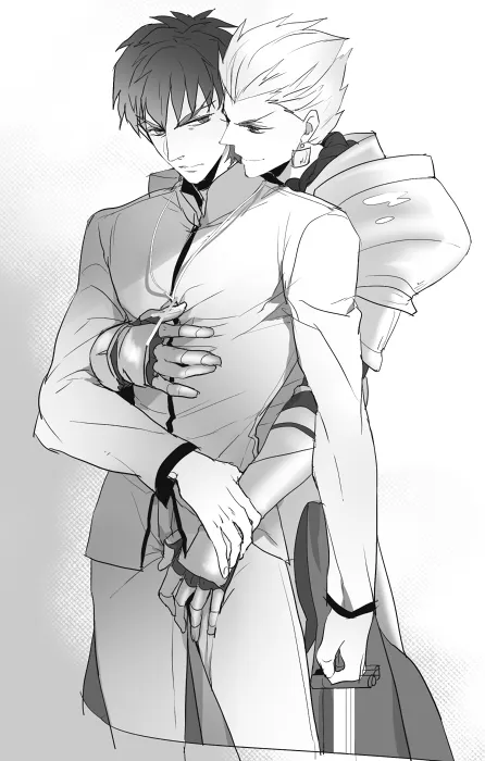 Gilgamesh (Fate), Kotomine Kirei by Pinki (Shounenkakuseiya)