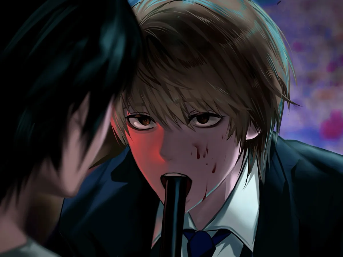 Yagami Light, L (Death Note) by 31Kei