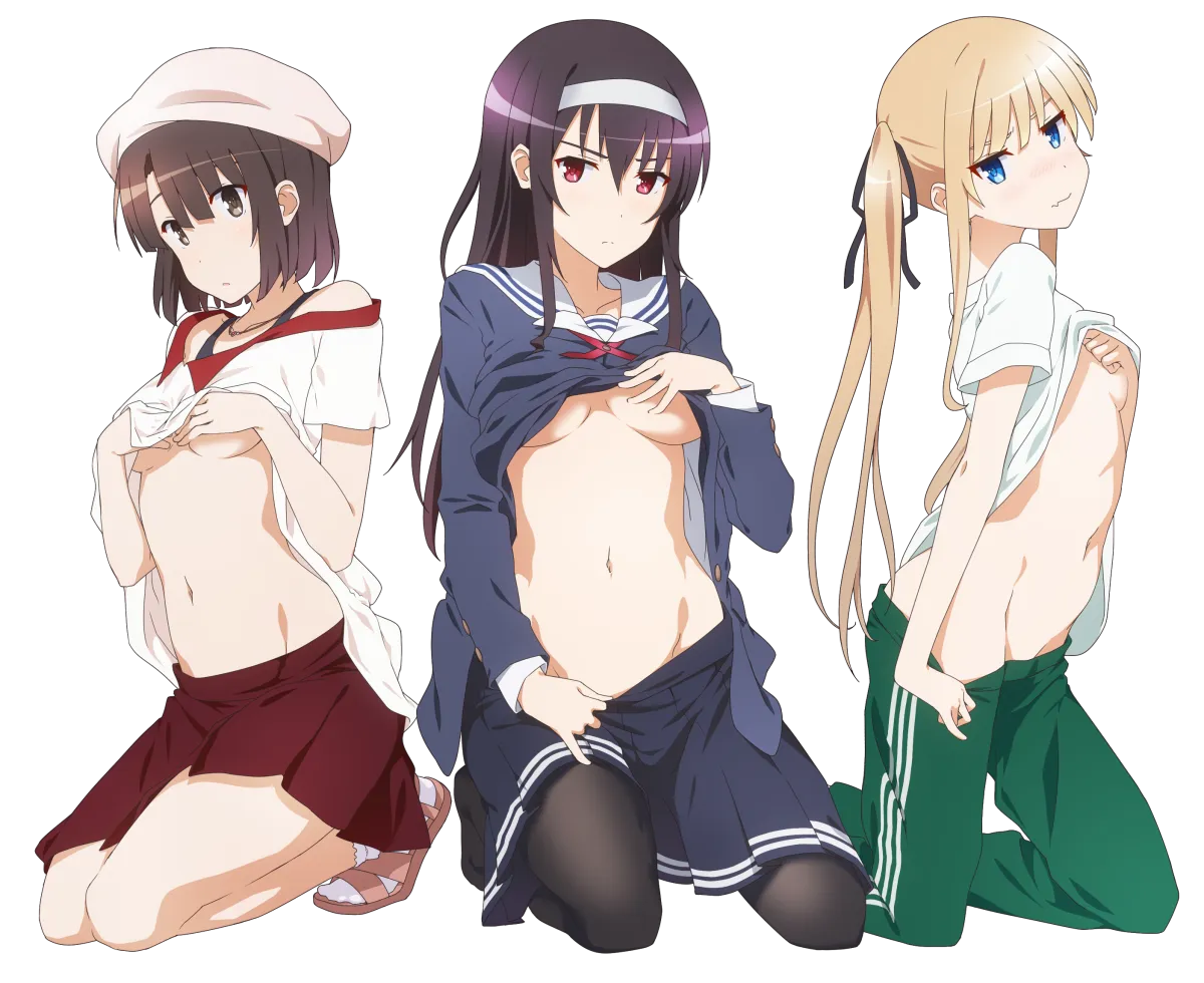 Katou Megumi, Kasumigaoka Utaha by Midiman