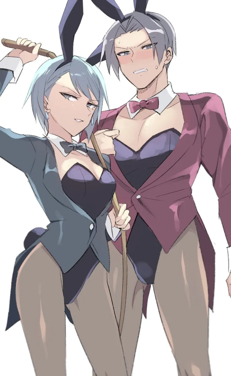 Miles Edgeworth, Franziska Von Karma by Yuuma (Yuma1111)