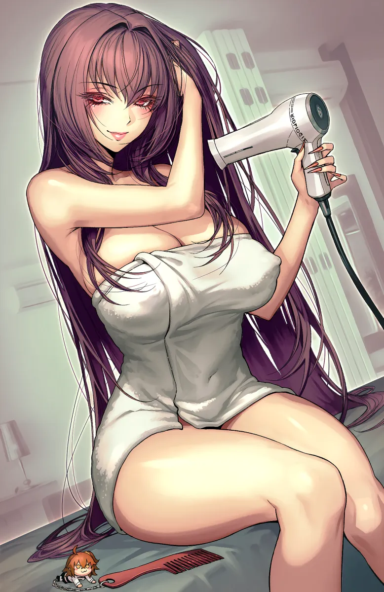 Fujimaru Ritsuka (Female), Scathach (Fate) by Rioliogiz