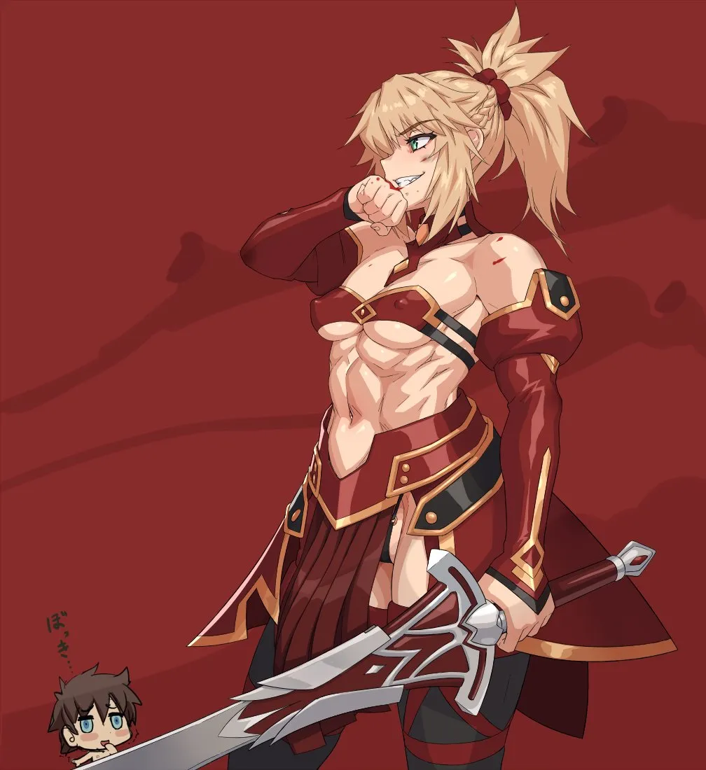 Fujimaru Ritsuka (Male), Mordred (Fate) by Mikoyan
