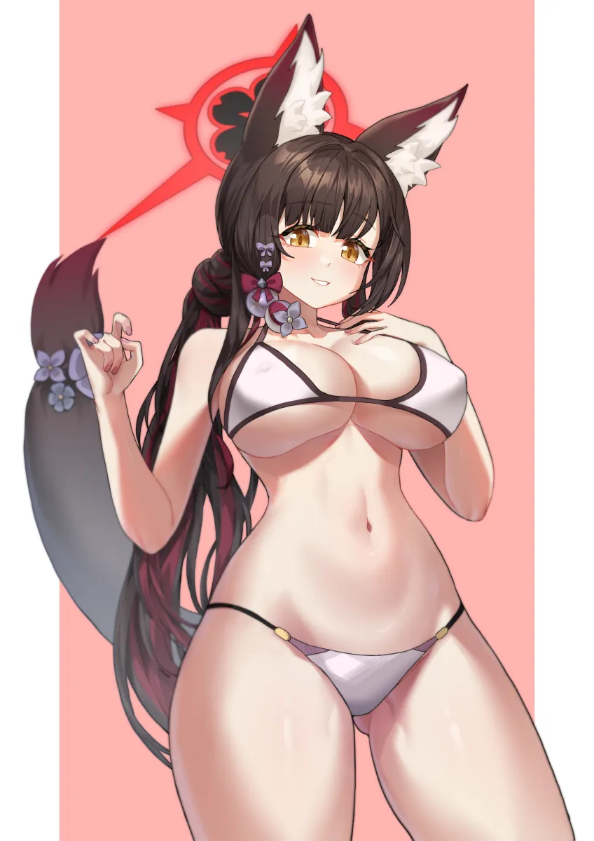 Wakamo (Blue Archive), Wakamo (Swimsuit) (Blue Archive) by Dorymin