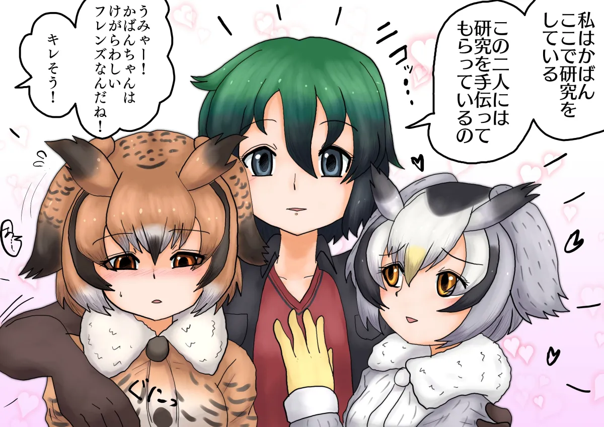 Kaban (Kemono Friends), Northern White-Faced Owl (Kemono Friends) by Shinkaisoku