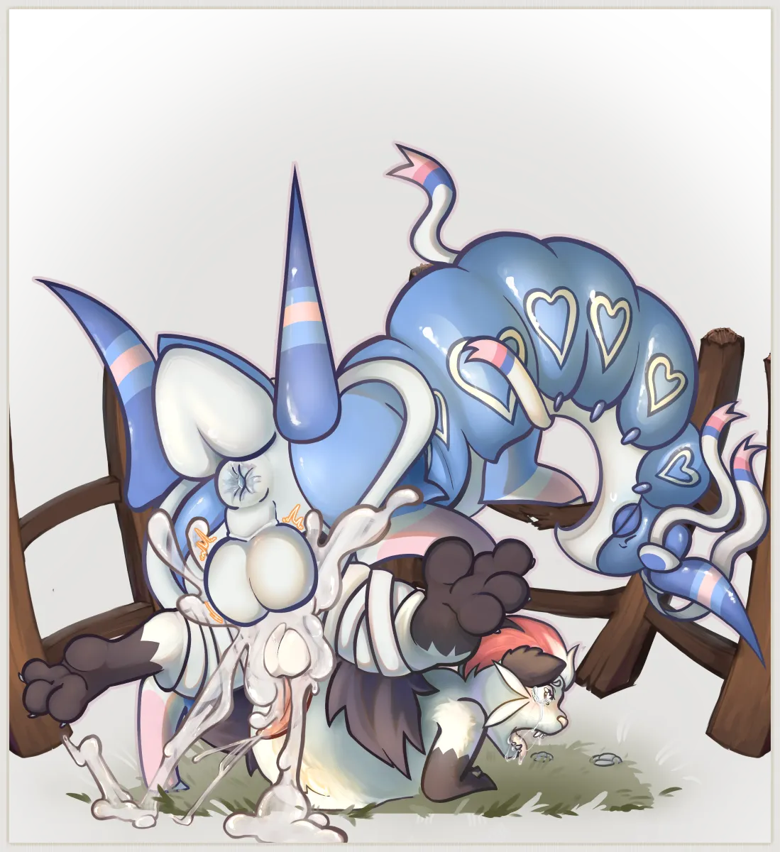 Oshawott, Scolipede by Cactoratado