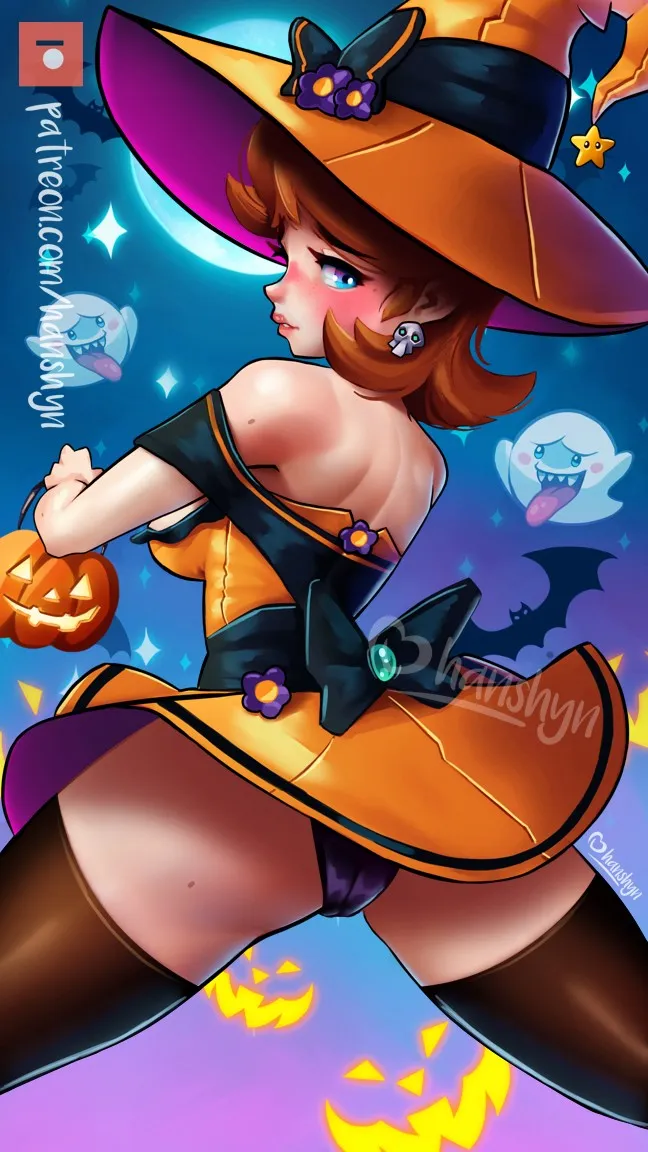 Princess Daisy, Boo (Mario) by Hanshyn