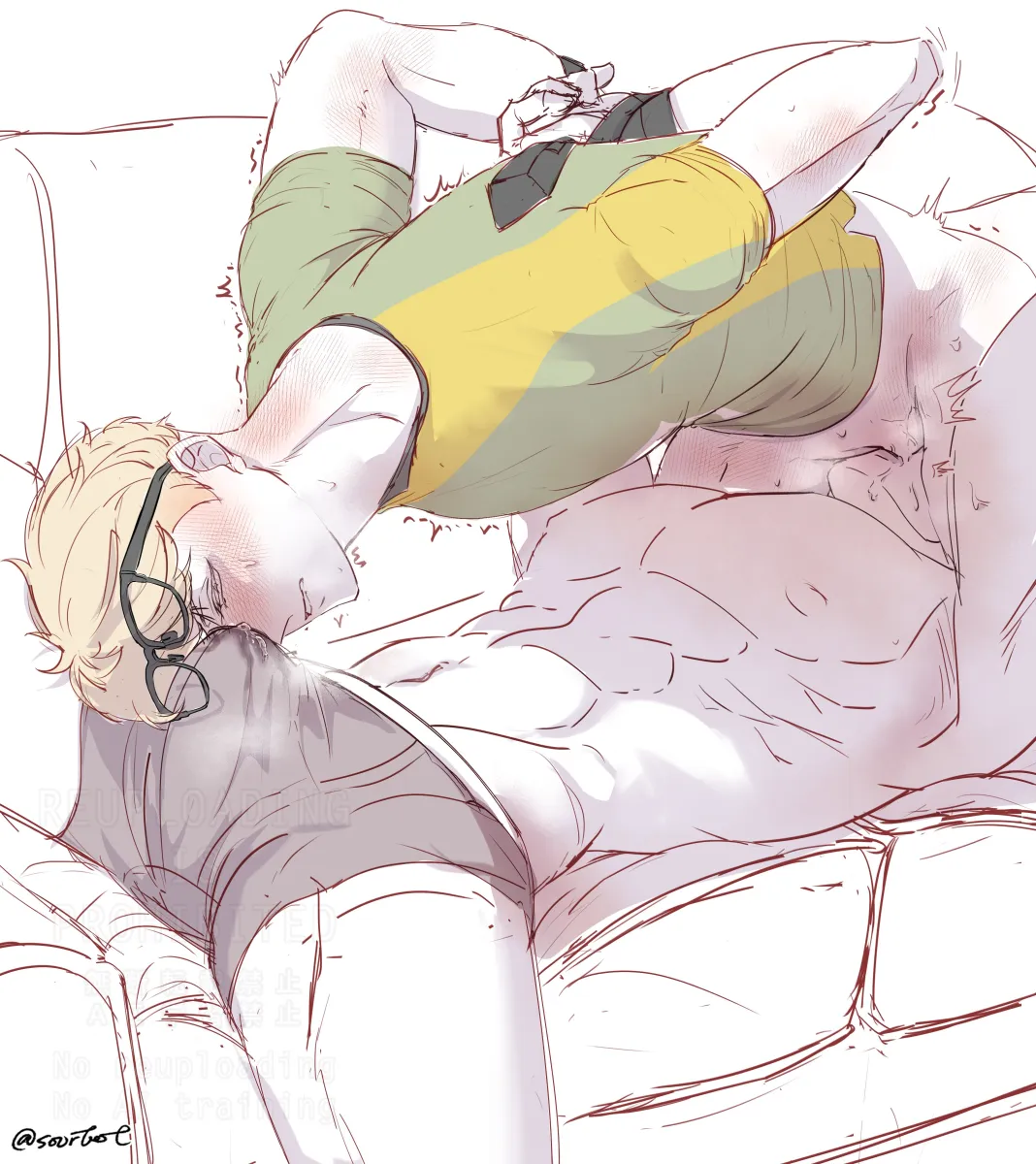 Kuroo Tetsurou, Tsukishima Kei by Soortoot