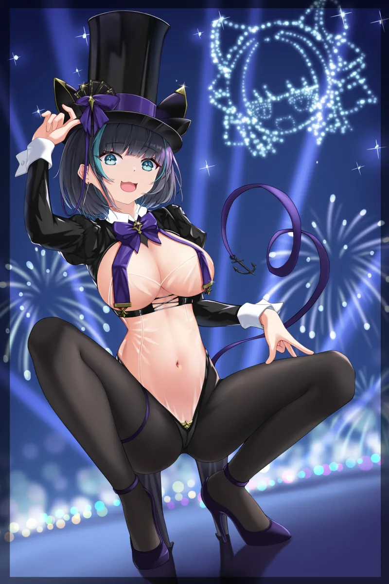 Cheshire (Azur Lane), Cheshire (The Cat In The Magic Hat) (Azur Lane) by Le Huo
