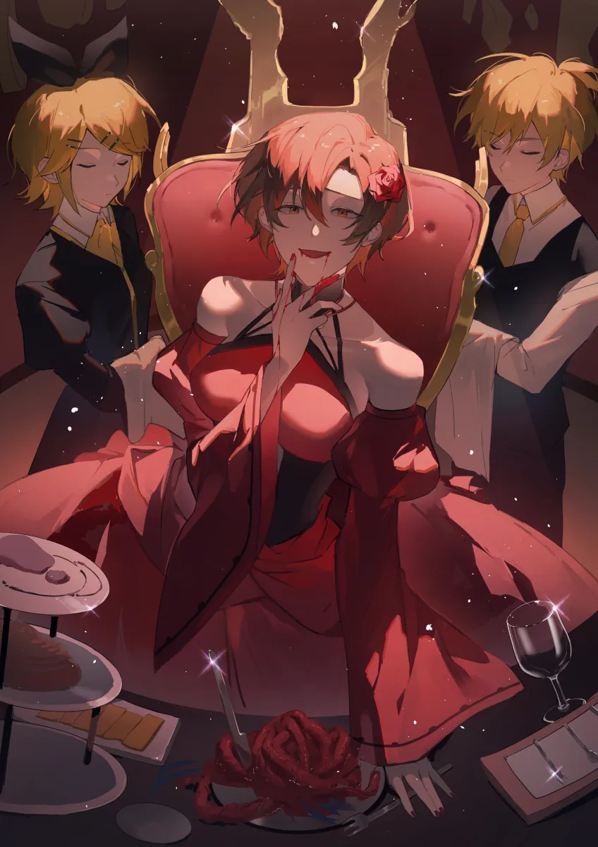 Kagamine Rin, Kagamine Len by Huz (A1438758295)