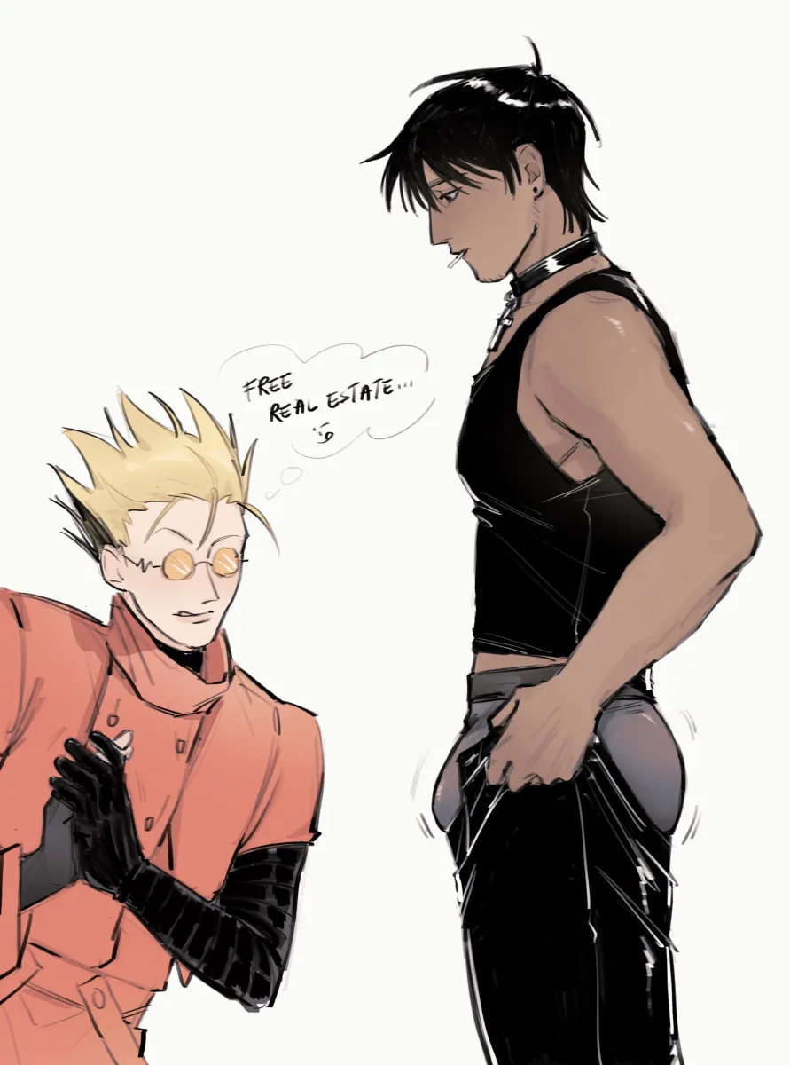 Vash The Stampede, Nicholas D. Wolfwood by Hxh Sui